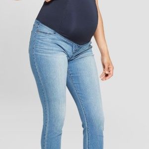 High-Rise Crossover Panel Maternity Jeggings - Isabel Maternity by Ingrid & Isab